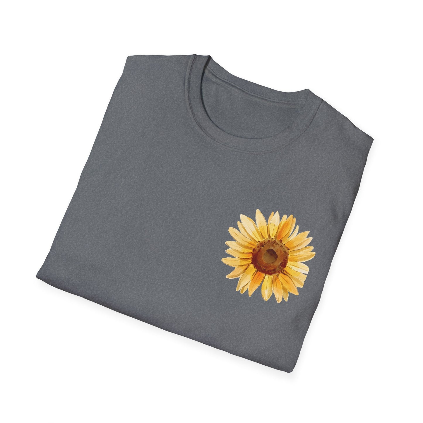 Sunflower Bloom Unisex T-Shirt | Positive Vibes Apparel | Gift for Flower Lovers | Spring Style | Botanical Tee, Inspirational Shirt