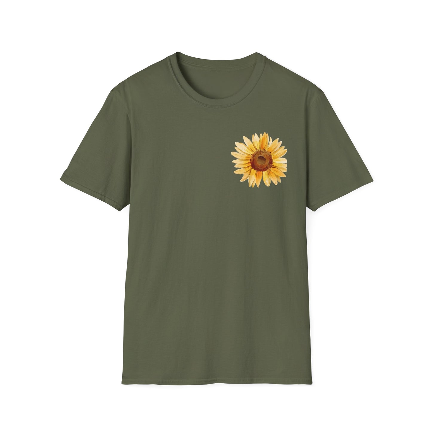 Sunflower Bloom Unisex T-Shirt | Positive Vibes Apparel | Gift for Flower Lovers | Spring Style | Botanical Tee, Inspirational Shirt