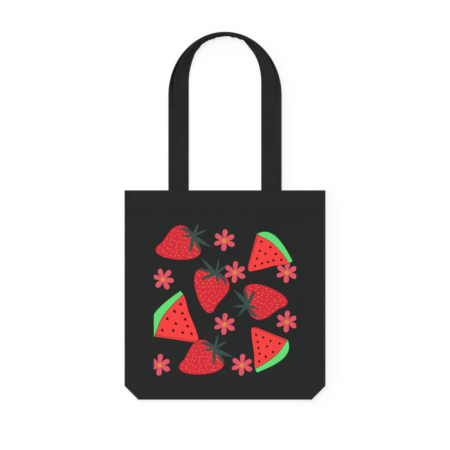Colorful Fruit Woven Tote Bag | Stylish Grocery Bag, Beach Bag, Eco-Friendly Tote, Shopping Bag, Summer Accessory