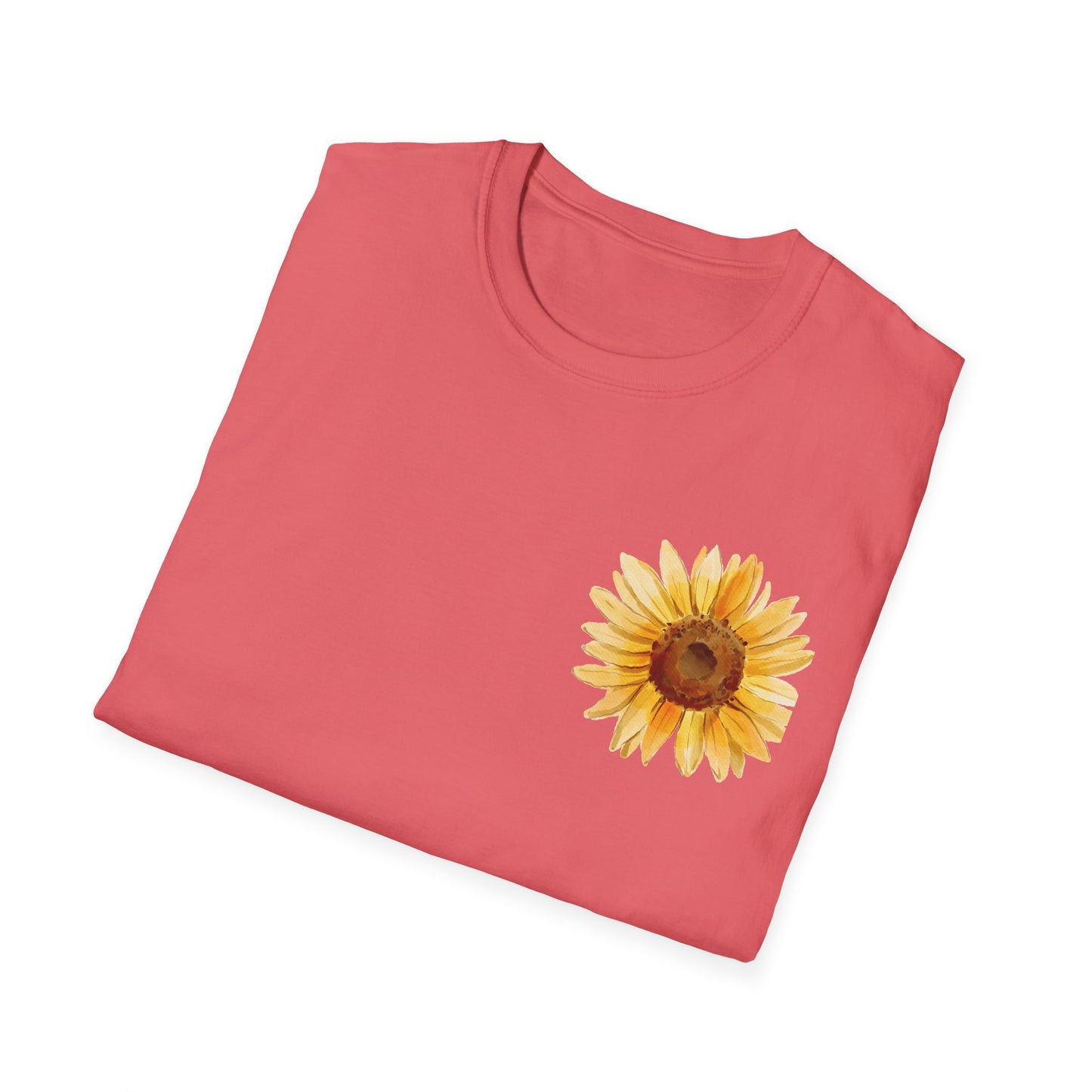 Sunflower Bloom Unisex T-Shirt | Positive Vibes Apparel | Gift for Flower Lovers | Spring Style | Botanical Tee, Inspirational Shirt