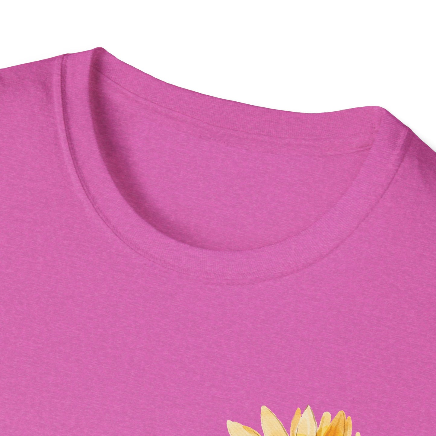 Sunflower Bloom Unisex T-Shirt | Positive Vibes Apparel | Gift for Flower Lovers | Spring Style | Botanical Tee, Inspirational Shirt