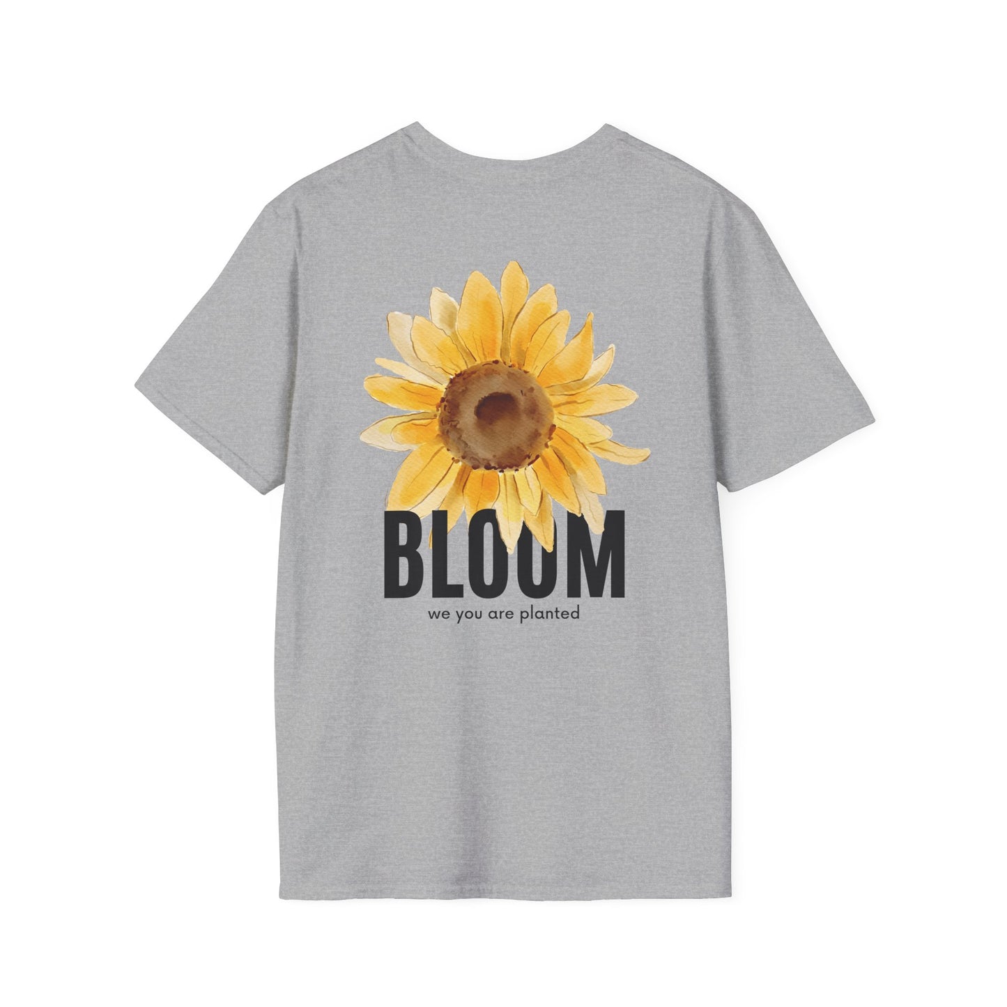 Sunflower Bloom Unisex T-Shirt | Positive Vibes Apparel | Gift for Flower Lovers | Spring Style | Botanical Tee, Inspirational Shirt