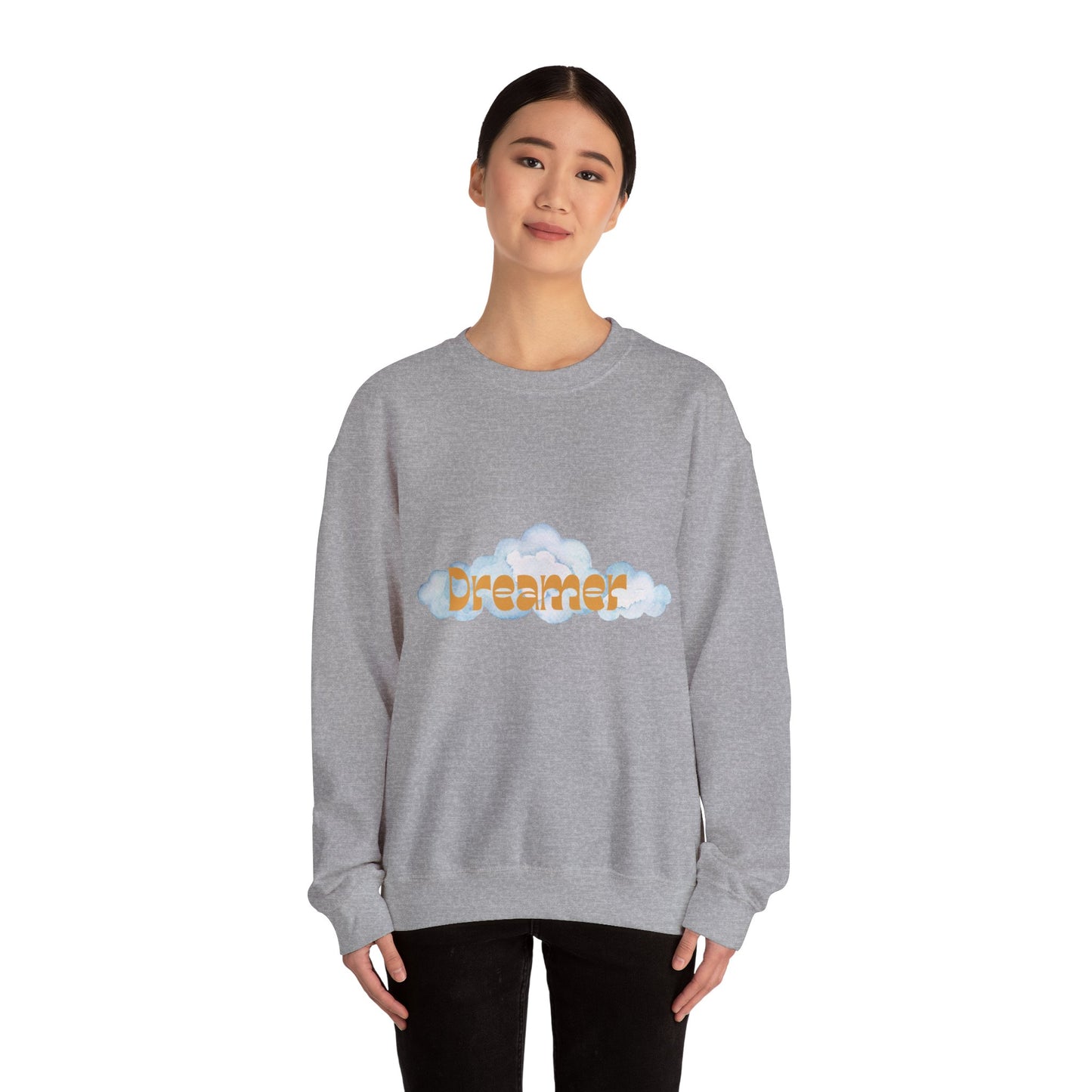Dreamer Crewneck Sweatshirt | Cozy Relaxation | Gift for Dreamers | Fall/Winter Style | Inspirational Fashion