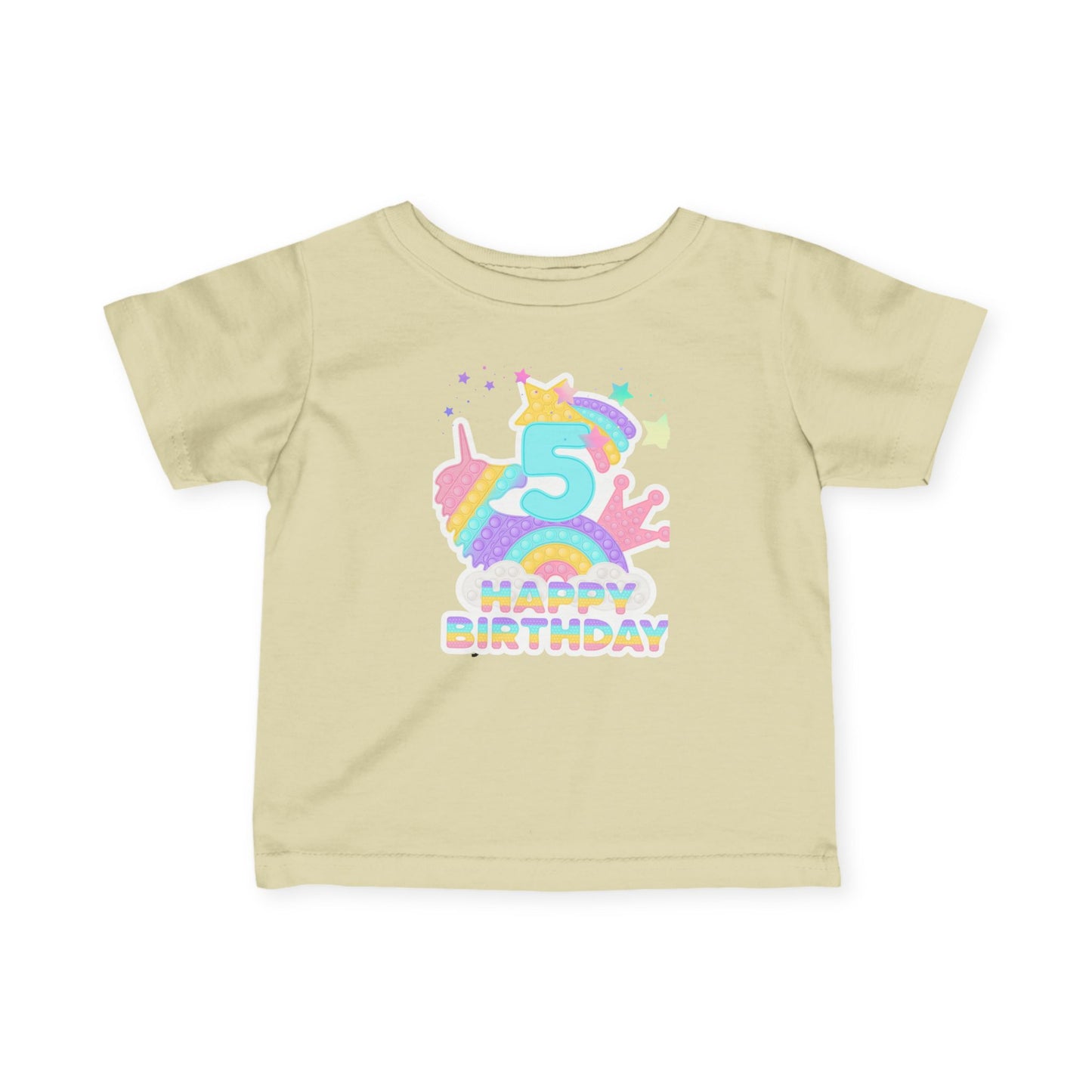 Whimsical Birthday Tee for Infants, Happy Birthday Tee, Unicorn Birthday Shirt, Toddler Party Outfit, First Birthday Gift