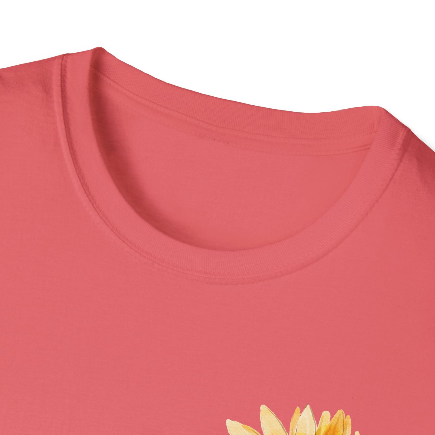 Sunflower Bloom Unisex T-Shirt | Positive Vibes Apparel | Gift for Flower Lovers | Spring Style | Botanical Tee, Inspirational Shirt
