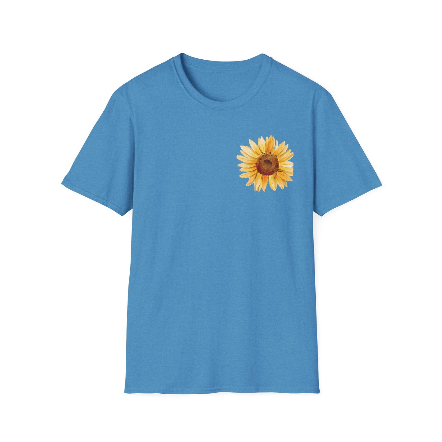 Sunflower Bloom Unisex T-Shirt | Positive Vibes Apparel | Gift for Flower Lovers | Spring Style | Botanical Tee, Inspirational Shirt