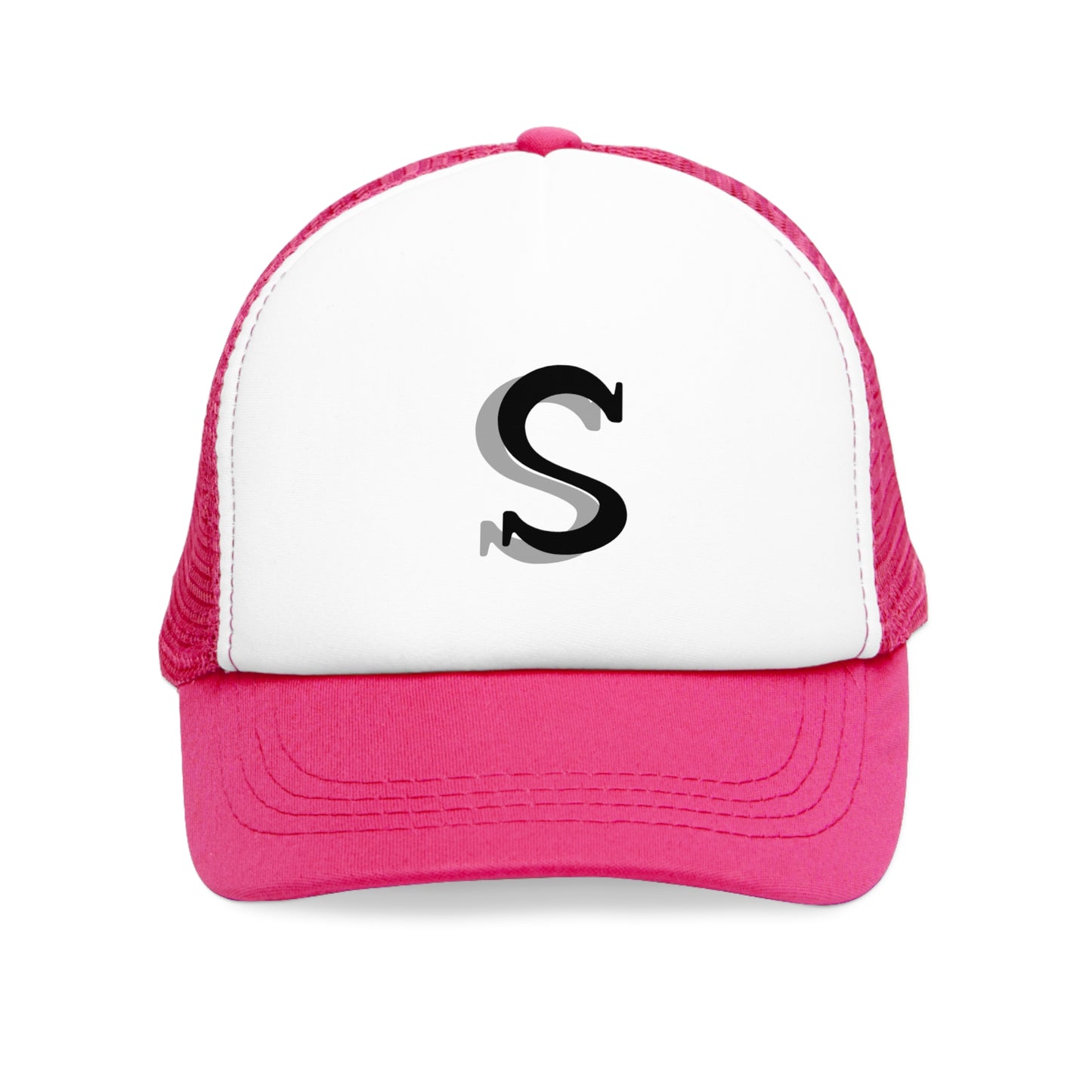 Stylish Mesh Cap with Custom Letter S, Trendy Adjustable Trucker Hat, Perfect Gift for Summer Adventures, Outdoor Activities, Casual Wear
