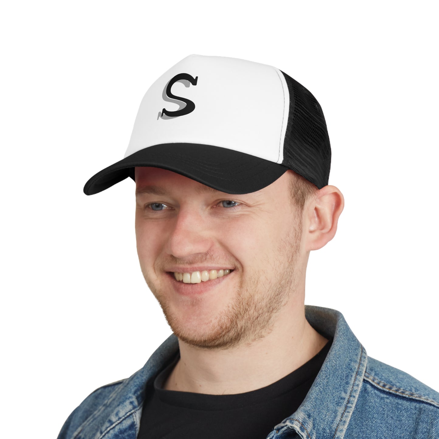 Stylish Mesh Cap with Custom Letter S, Trendy Adjustable Trucker Hat, Perfect Gift for Summer Adventures, Outdoor Activities, Casual Wear