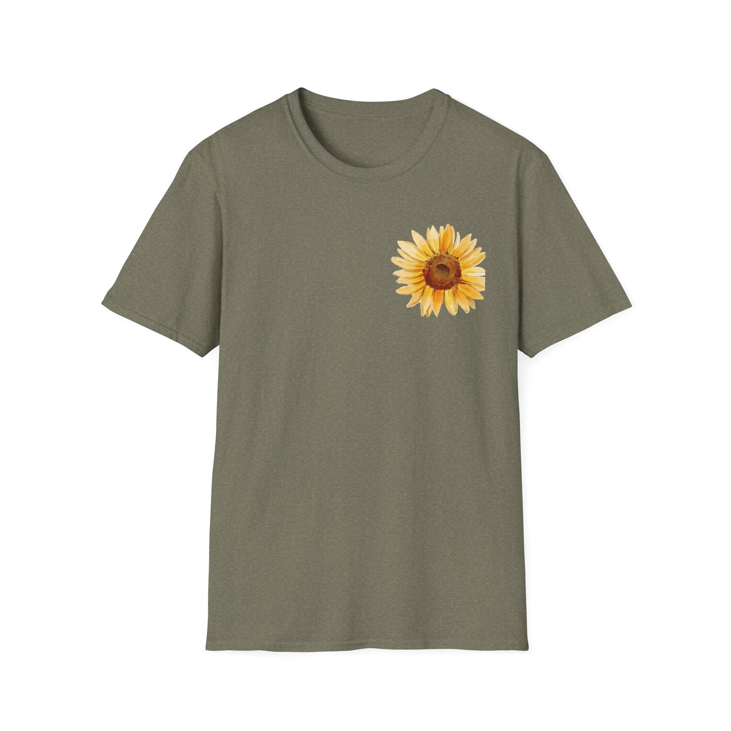 Sunflower Bloom Unisex T-Shirt | Positive Vibes Apparel | Gift for Flower Lovers | Spring Style | Botanical Tee, Inspirational Shirt