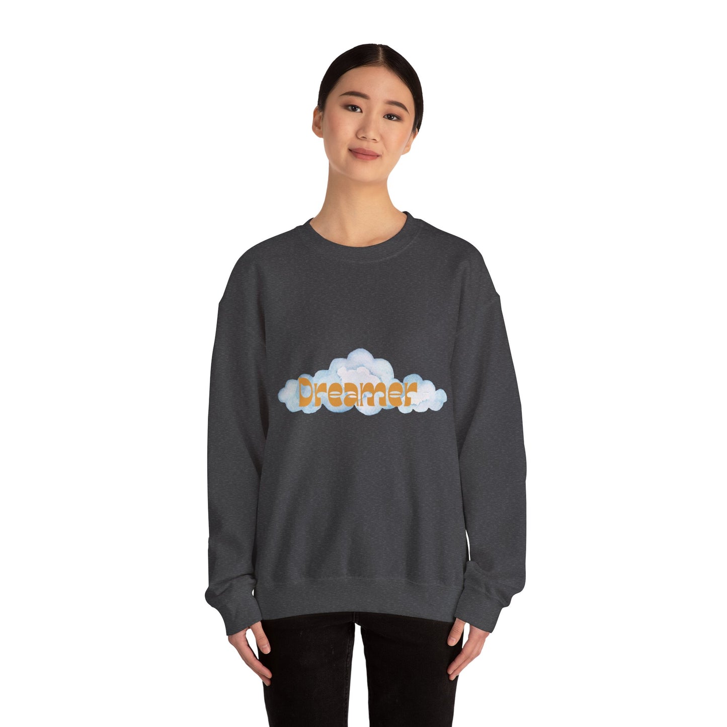 Dreamer Crewneck Sweatshirt | Cozy Relaxation | Gift for Dreamers | Fall/Winter Style | Inspirational Fashion