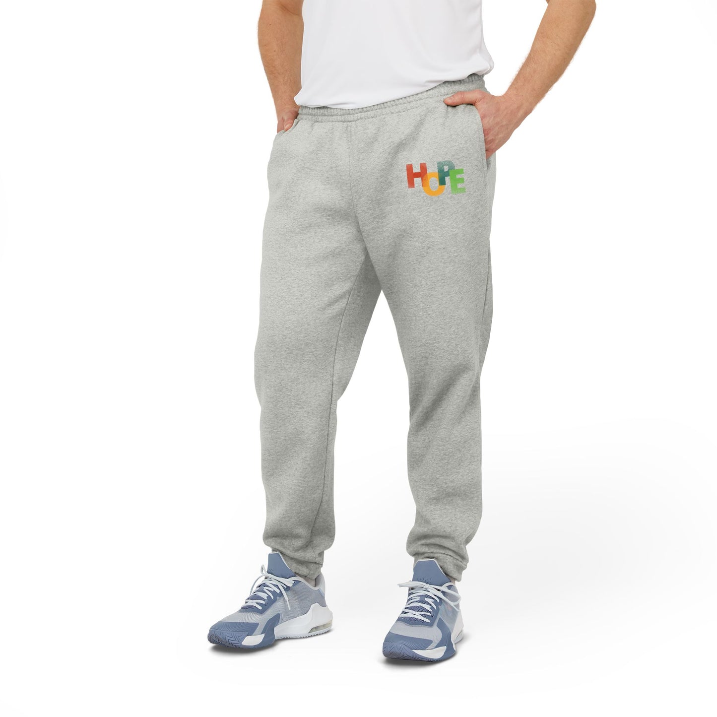 Cozy Unisex Joggers with Colorful 'HOPE' Design | Casual Wear, Athleisure, Gift for Him/Her, Comfortable Lounge Pants, Holiday Apparel