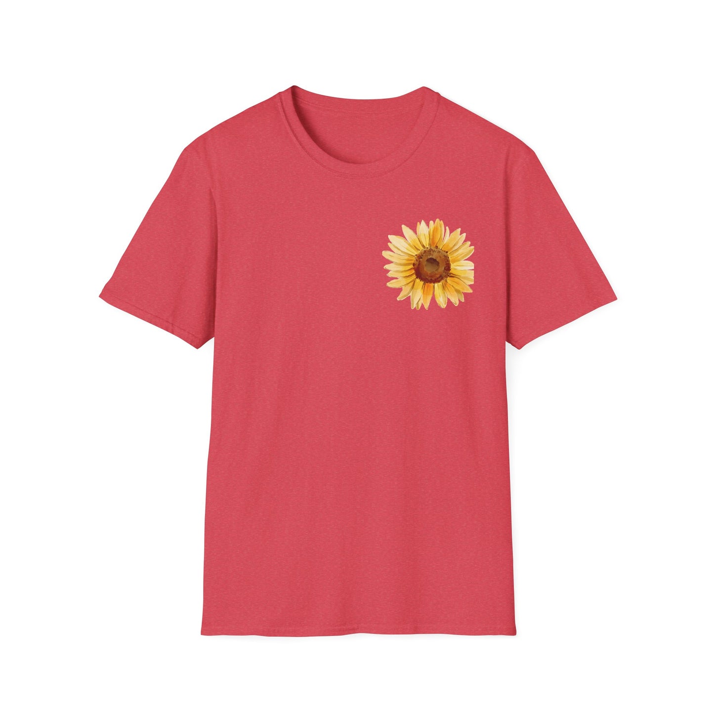 Sunflower Bloom Unisex T-Shirt | Positive Vibes Apparel | Gift for Flower Lovers | Spring Style | Botanical Tee, Inspirational Shirt