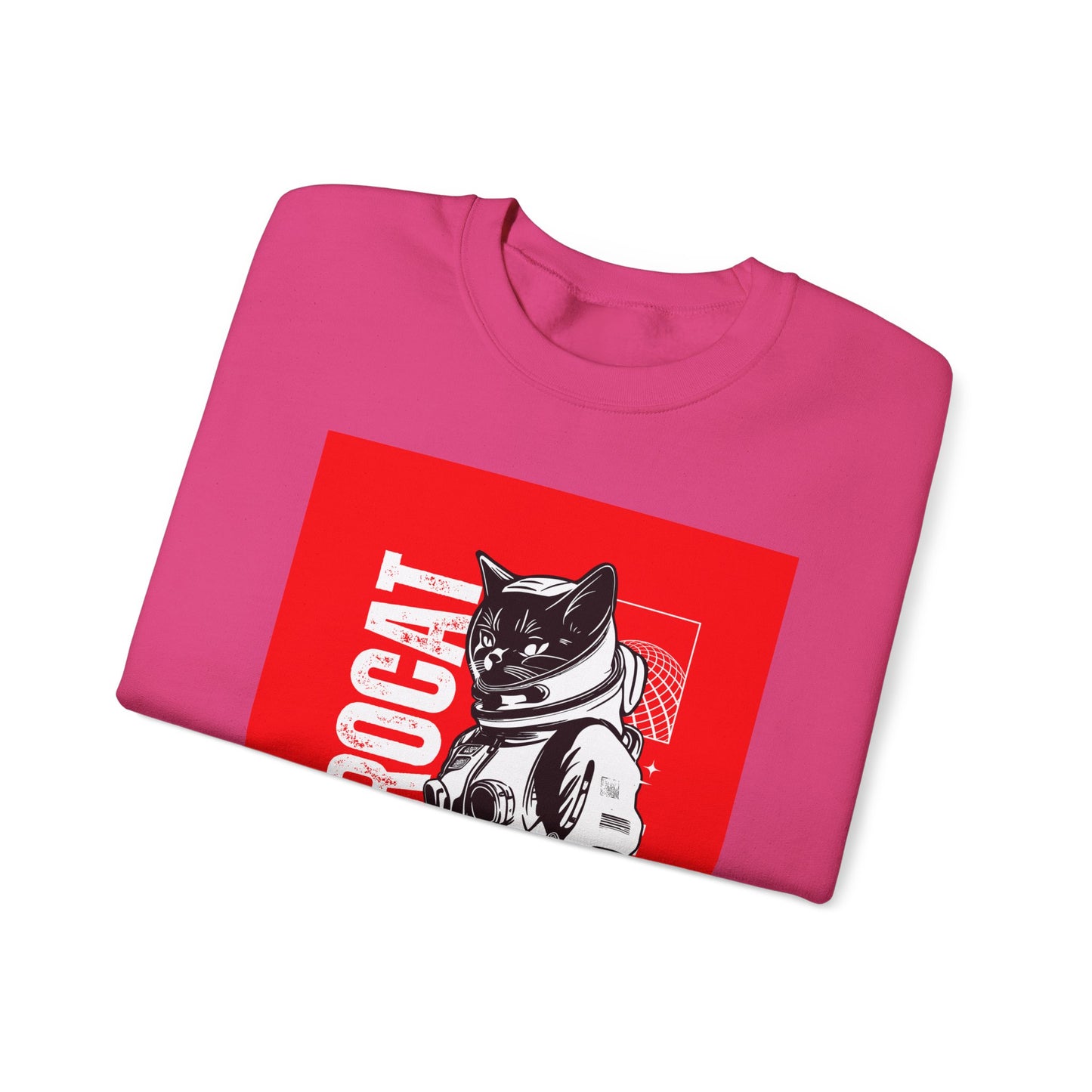 Galaxy Cat Crewneck Sweatshirt, Space Explorer Sweatshirt, Unisex Cat Sweatshirt, Astronaut Sweatshirt, Funny Pet Lover Gift