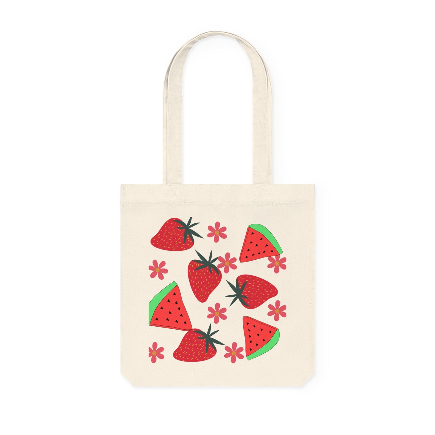 Colorful Fruit Woven Tote Bag | Stylish Grocery Bag, Beach Bag, Eco-Friendly Tote, Shopping Bag, Summer Accessory
