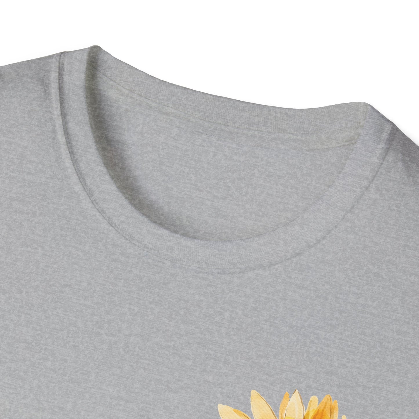 Sunflower Bloom Unisex T-Shirt | Positive Vibes Apparel | Gift for Flower Lovers | Spring Style | Botanical Tee, Inspirational Shirt