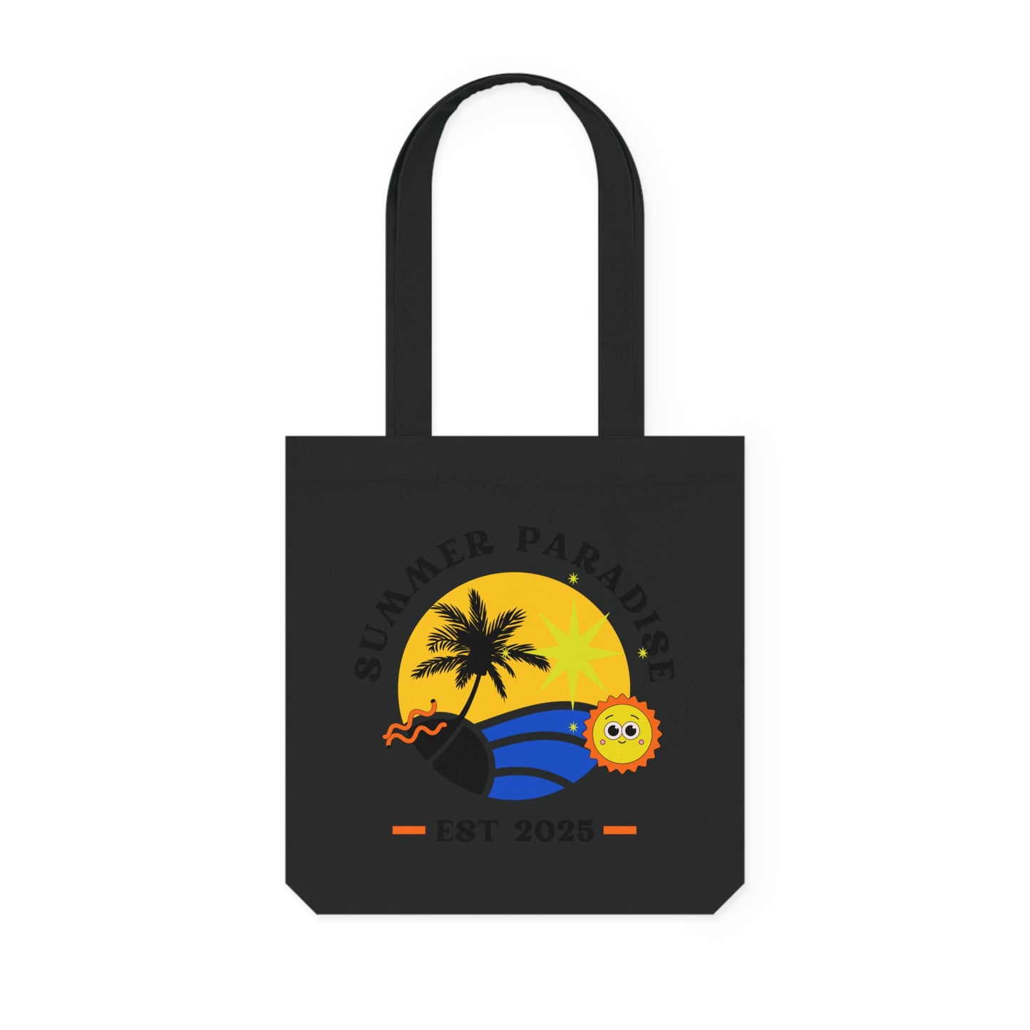 Summer Paradise Woven Tote Bag - Beach Bag, Eco-Friendly Purse, Shopping Tote, Travel Accessory, Gift for Beach Lovers
