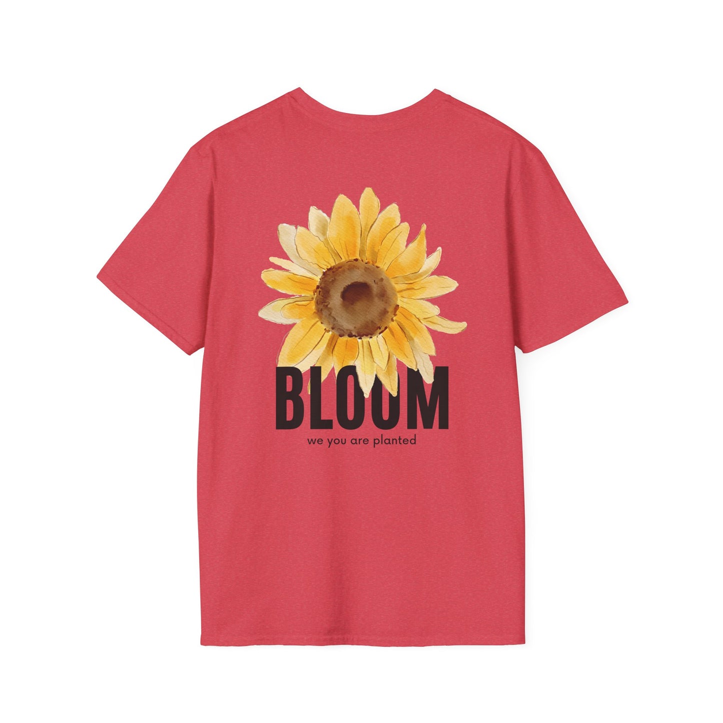 Sunflower Bloom Unisex T-Shirt | Positive Vibes Apparel | Gift for Flower Lovers | Spring Style | Botanical Tee, Inspirational Shirt