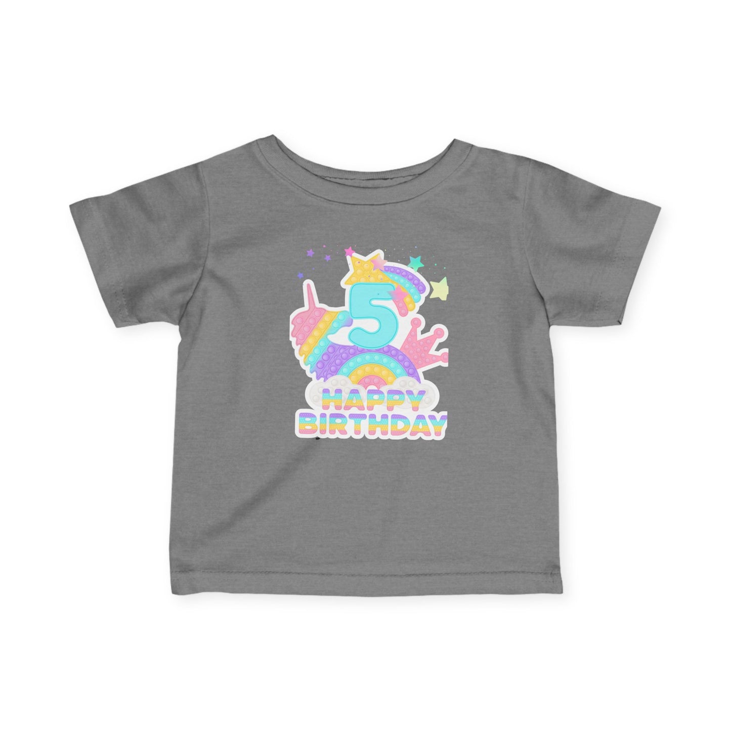 Whimsical Birthday Tee for Infants, Happy Birthday Tee, Unicorn Birthday Shirt, Toddler Party Outfit, First Birthday Gift