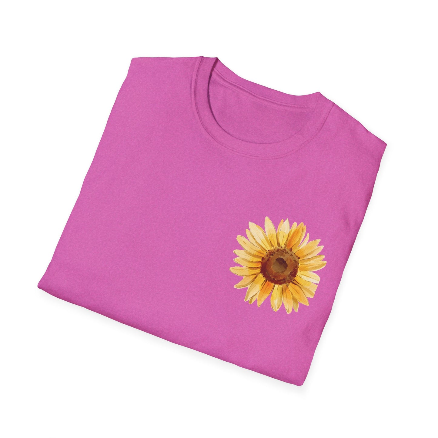 Sunflower Bloom Unisex T-Shirt | Positive Vibes Apparel | Gift for Flower Lovers | Spring Style | Botanical Tee, Inspirational Shirt