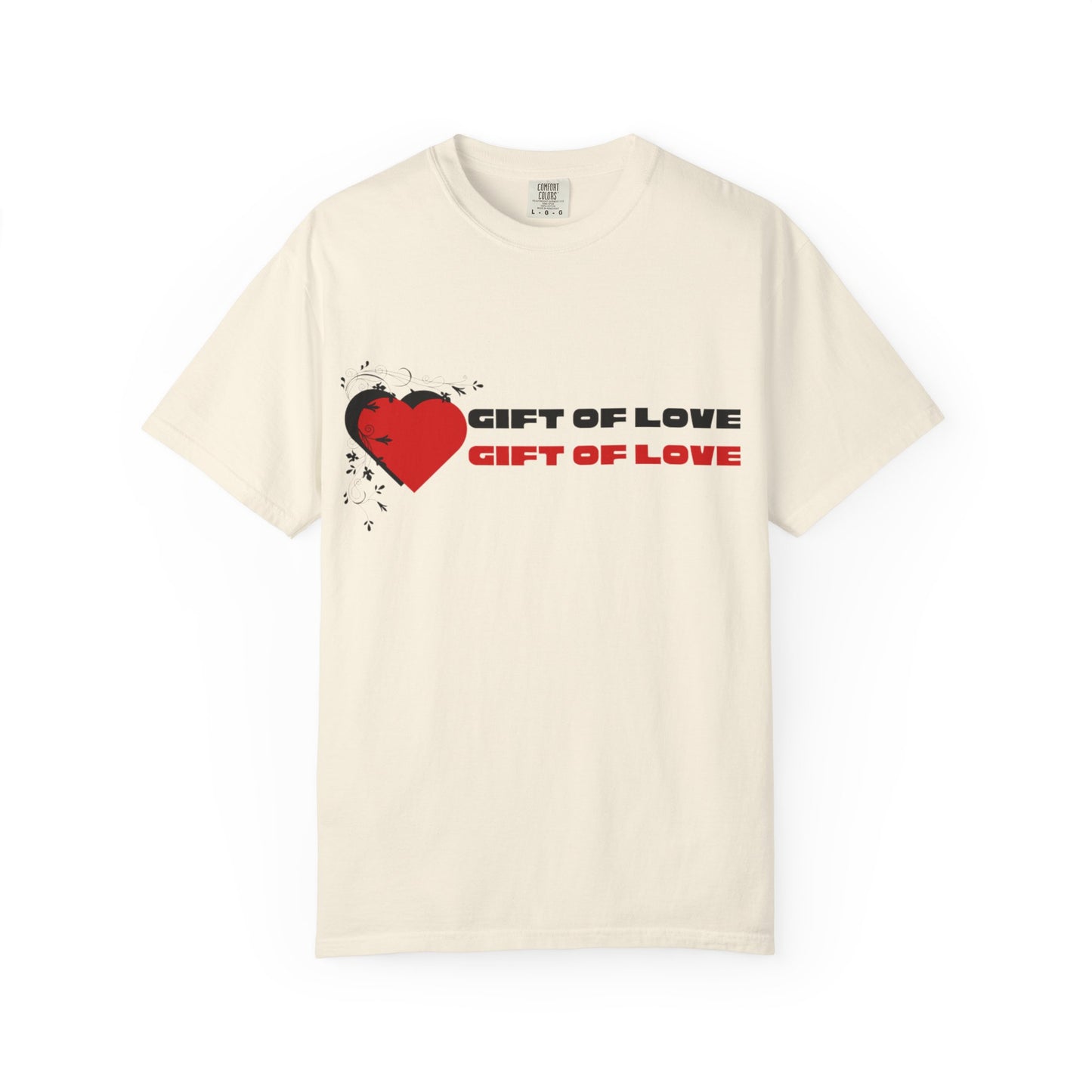 Unisex Gift of Love T-Shirt, Casual Love Tee, Heart Graphic Shirt, Valentine's Day Gift, Anniversary Apparel, Heart Print Top
