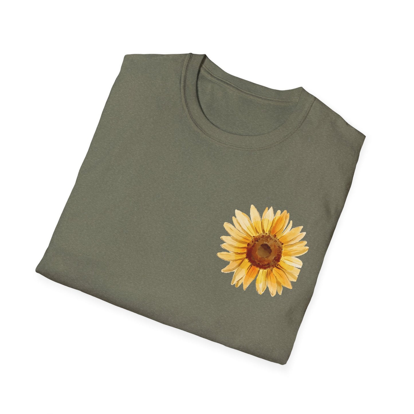 Sunflower Bloom Unisex T-Shirt | Positive Vibes Apparel | Gift for Flower Lovers | Spring Style | Botanical Tee, Inspirational Shirt