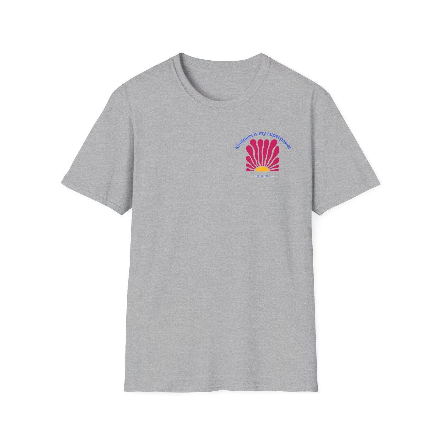 Colorful Inspirational T-Shirt, Kindness is my Superpower Shirt, Floral Graphic Tee, Positive Vibes Apparel, Gift for Friends