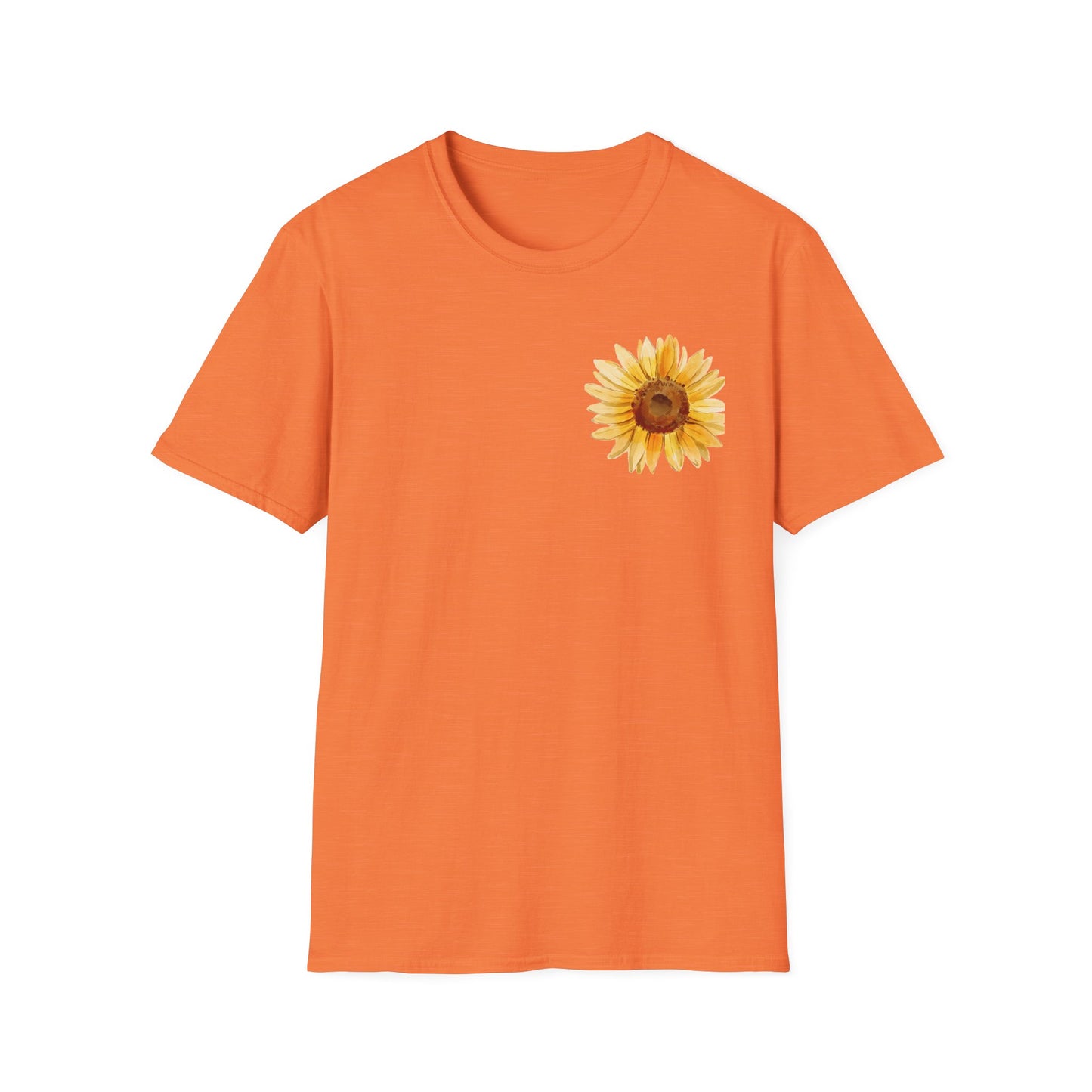 Sunflower Bloom Unisex T-Shirt | Positive Vibes Apparel | Gift for Flower Lovers | Spring Style | Botanical Tee, Inspirational Shirt