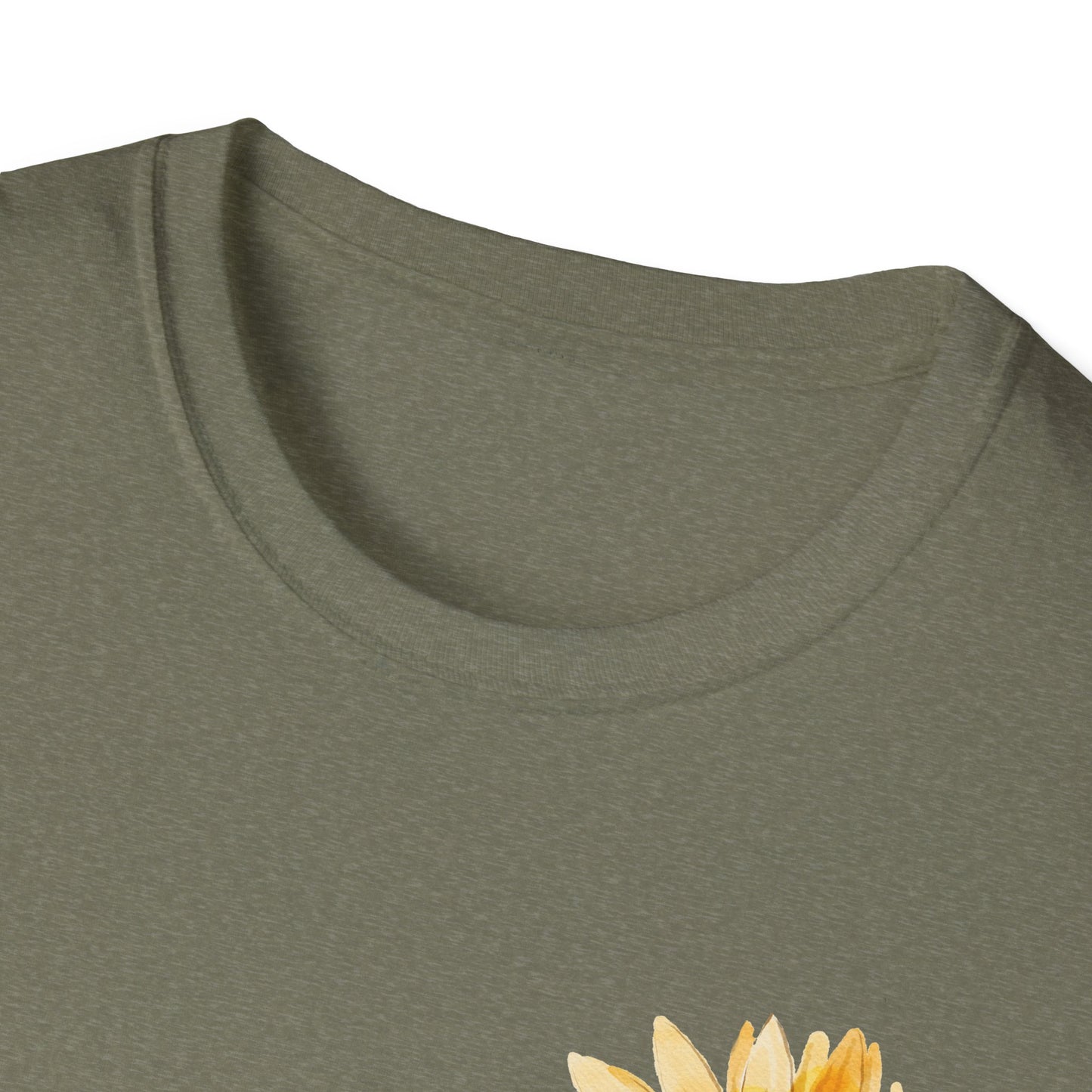 Sunflower Bloom Unisex T-Shirt | Positive Vibes Apparel | Gift for Flower Lovers | Spring Style | Botanical Tee, Inspirational Shirt