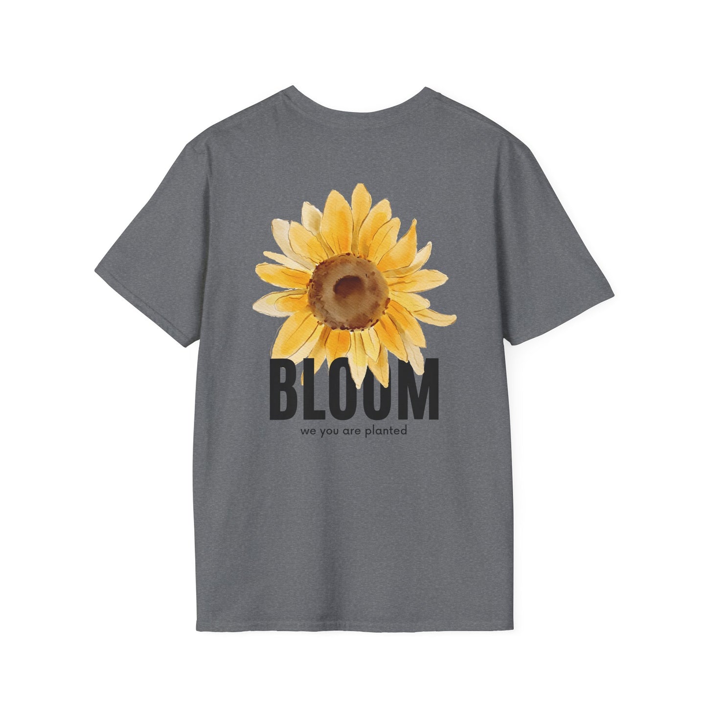Sunflower Bloom Unisex T-Shirt | Positive Vibes Apparel | Gift for Flower Lovers | Spring Style | Botanical Tee, Inspirational Shirt