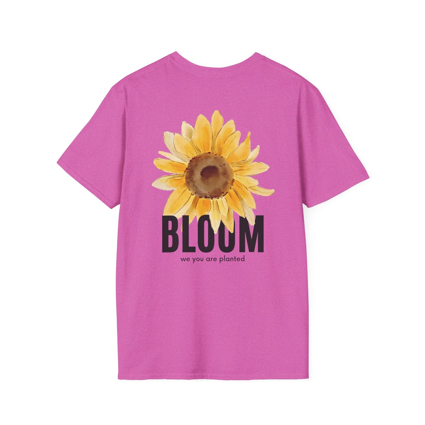 Sunflower Bloom Unisex T-Shirt | Positive Vibes Apparel | Gift for Flower Lovers | Spring Style | Botanical Tee, Inspirational Shirt