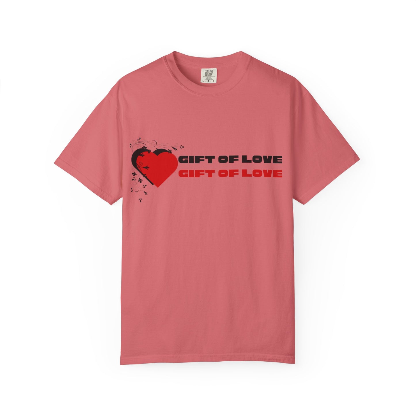 Unisex Gift of Love T-Shirt, Casual Love Tee, Heart Graphic Shirt, Valentine's Day Gift, Anniversary Apparel, Heart Print Top