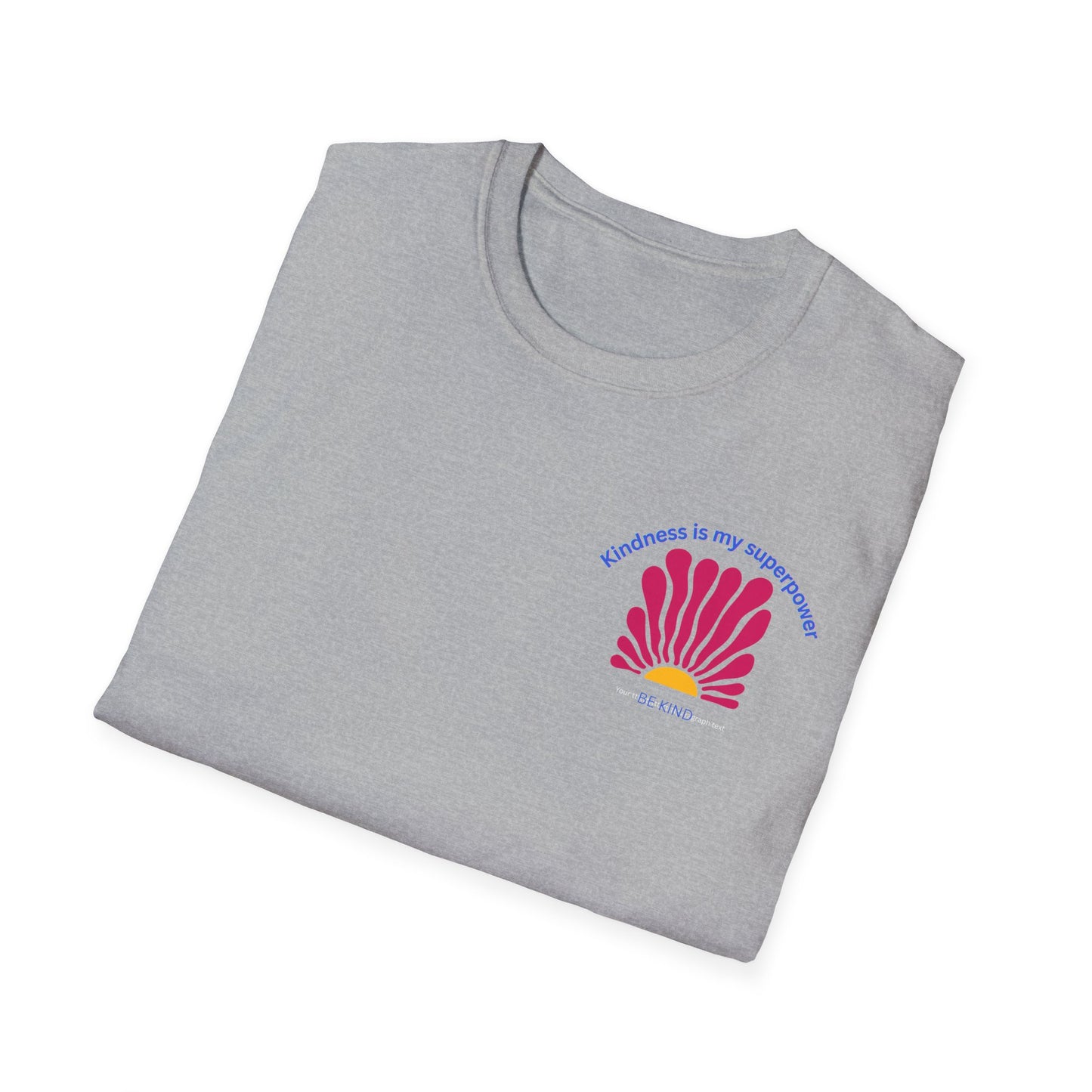 Colorful Inspirational T-Shirt, Kindness is my Superpower Shirt, Floral Graphic Tee, Positive Vibes Apparel, Gift for Friends