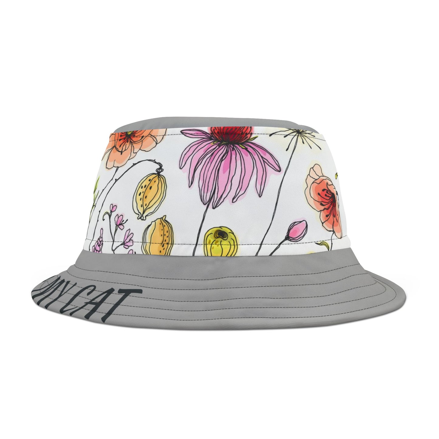 Fun AOP Bucket Hat for Summer Adventures, Stylish Sun Hat, Trendy Accessory, Great for Festivals, Vacation, and Everyday Wear