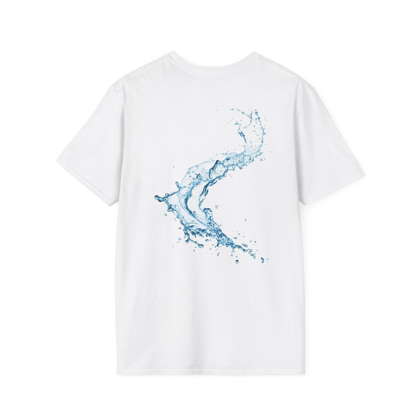 Water Wave Unisex Softstyle T-Shirt | Eco-Friendly, Casual Wear, Gift for Water Lovers, Summer Style, Nature Tees