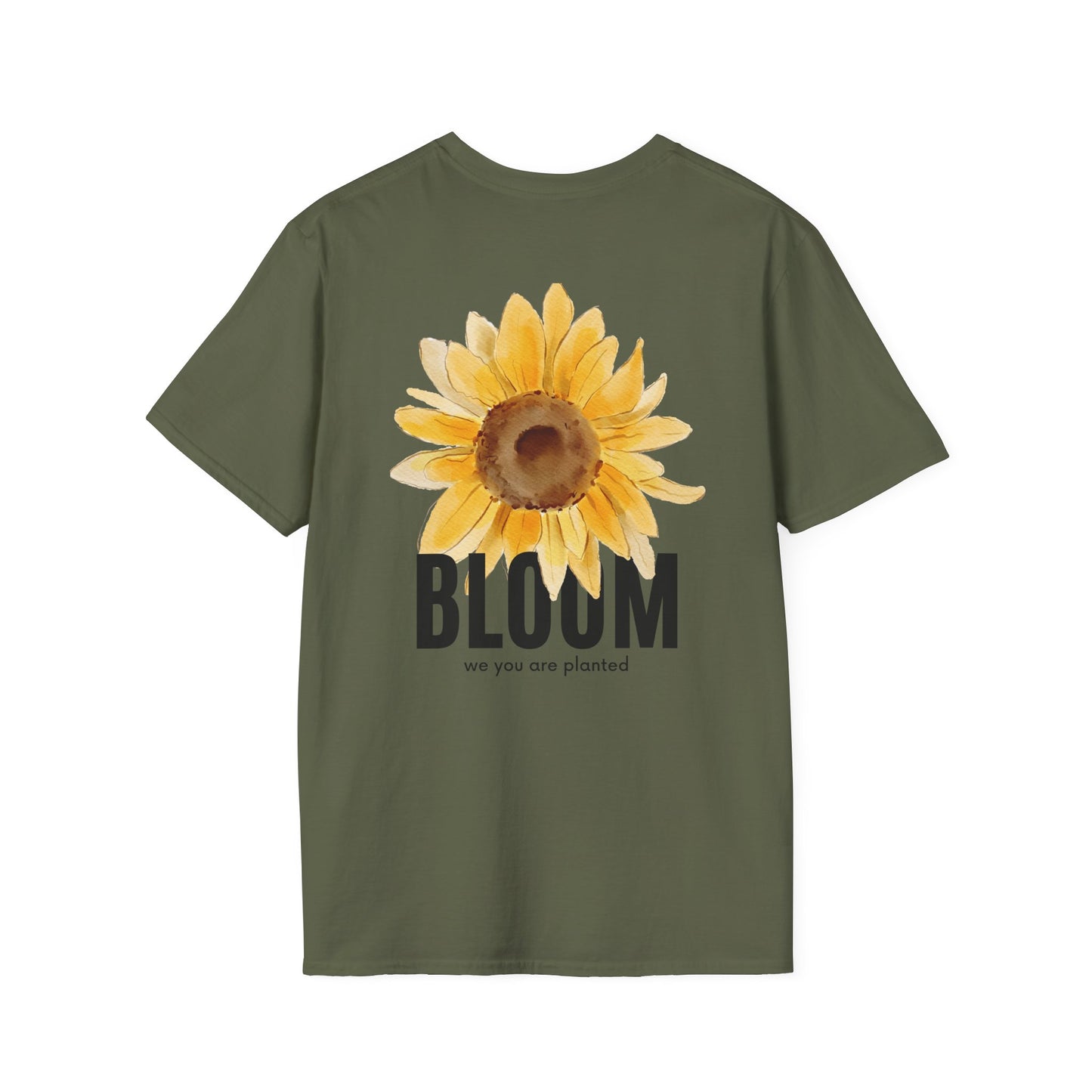 Sunflower Bloom Unisex T-Shirt | Positive Vibes Apparel | Gift for Flower Lovers | Spring Style | Botanical Tee, Inspirational Shirt