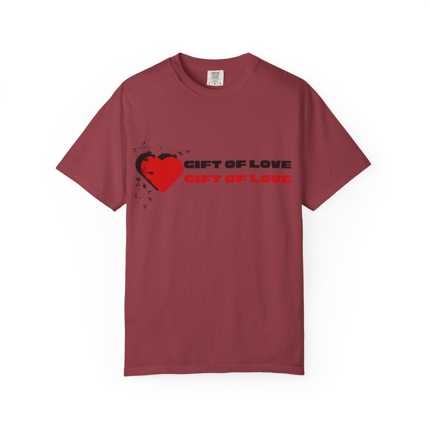 Unisex Gift of Love T-Shirt, Casual Love Tee, Heart Graphic Shirt, Valentine's Day Gift, Anniversary Apparel, Heart Print Top