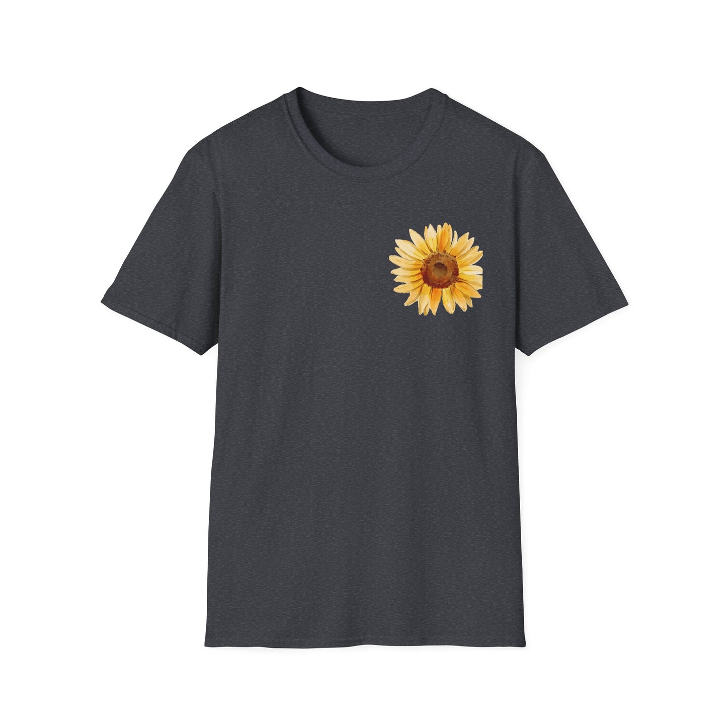 Sunflower Bloom Unisex T-Shirt | Positive Vibes Apparel | Gift for Flower Lovers | Spring Style | Botanical Tee, Inspirational Shirt