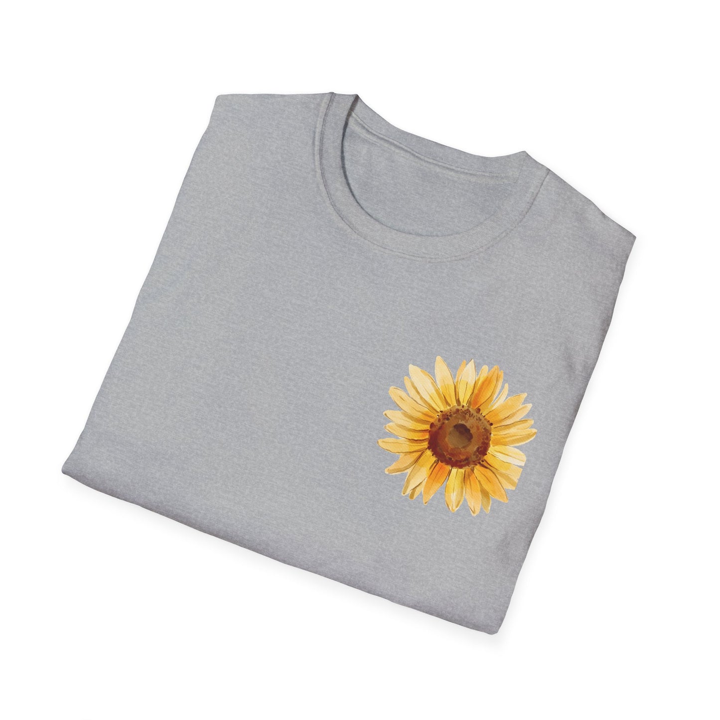 Sunflower Bloom Unisex T-Shirt | Positive Vibes Apparel | Gift for Flower Lovers | Spring Style | Botanical Tee, Inspirational Shirt
