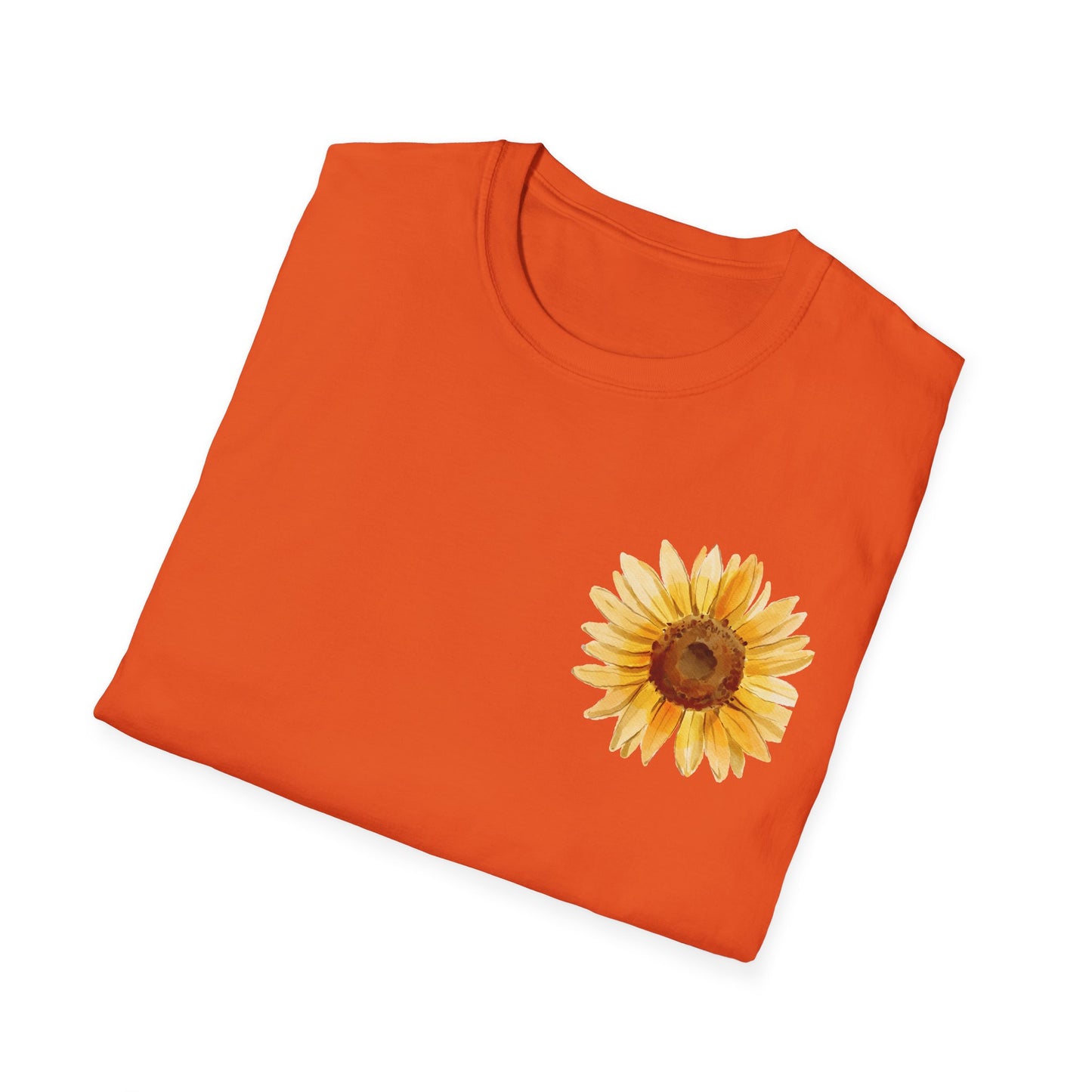 Sunflower Bloom Unisex T-Shirt | Positive Vibes Apparel | Gift for Flower Lovers | Spring Style | Botanical Tee, Inspirational Shirt