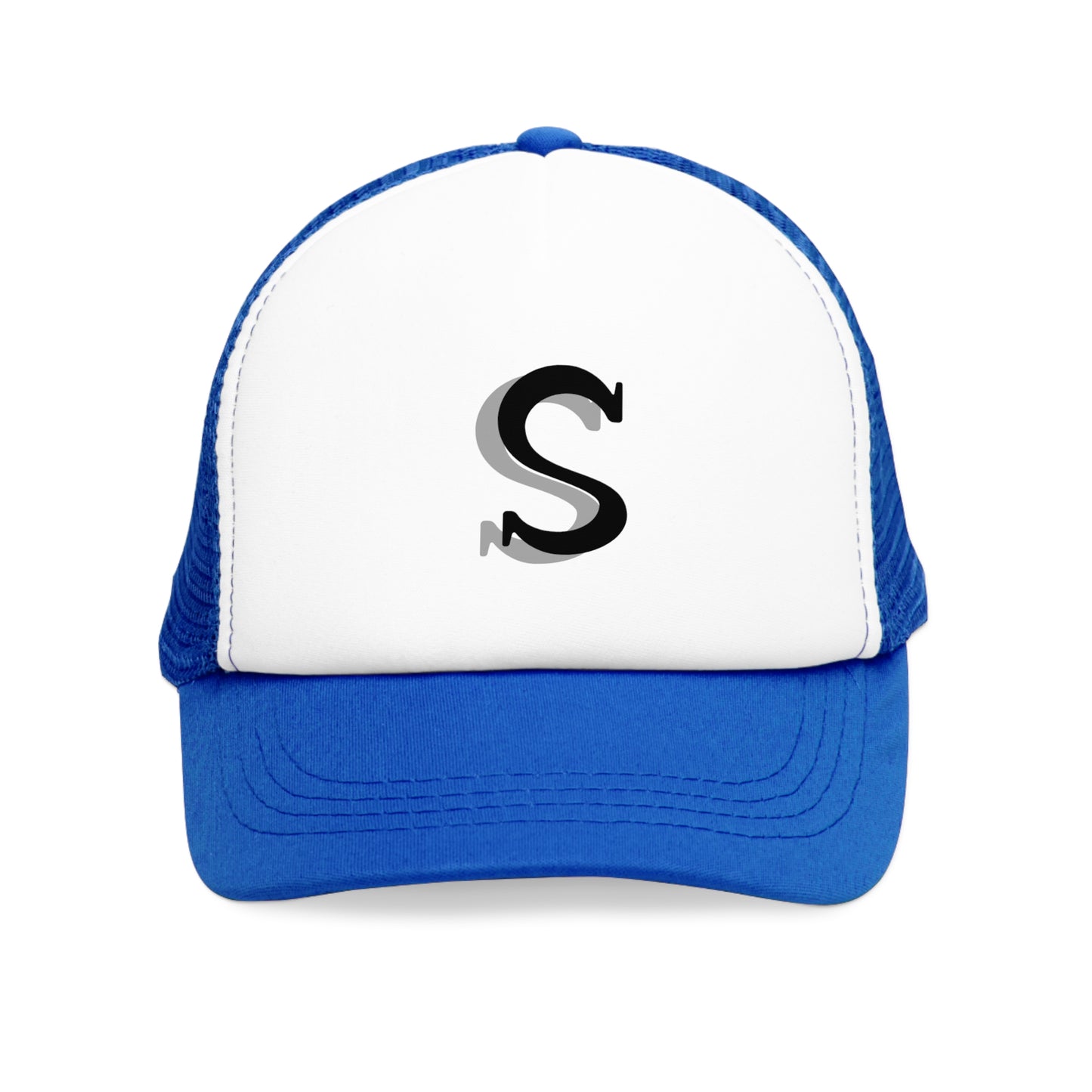 Stylish Mesh Cap with Custom Letter S, Trendy Adjustable Trucker Hat, Perfect Gift for Summer Adventures, Outdoor Activities, Casual Wear