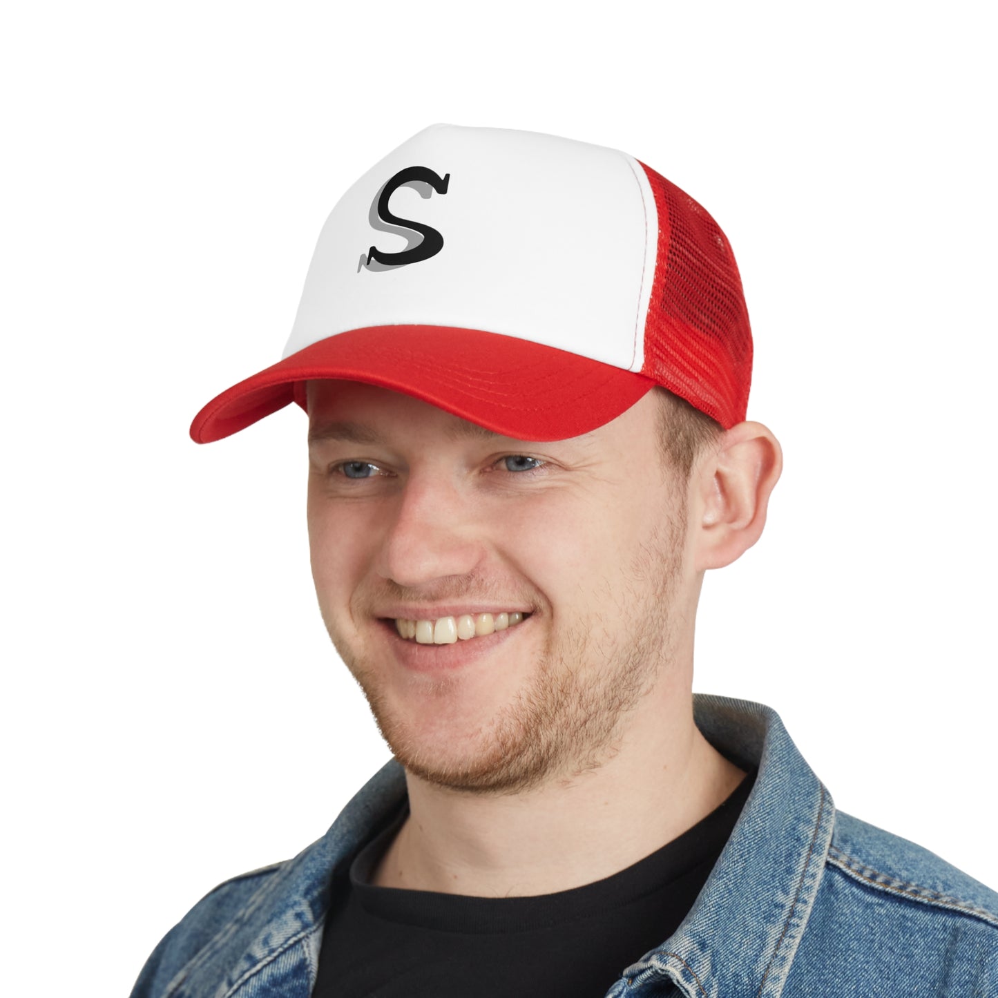 Stylish Mesh Cap with Custom Letter S, Trendy Adjustable Trucker Hat, Perfect Gift for Summer Adventures, Outdoor Activities, Casual Wear