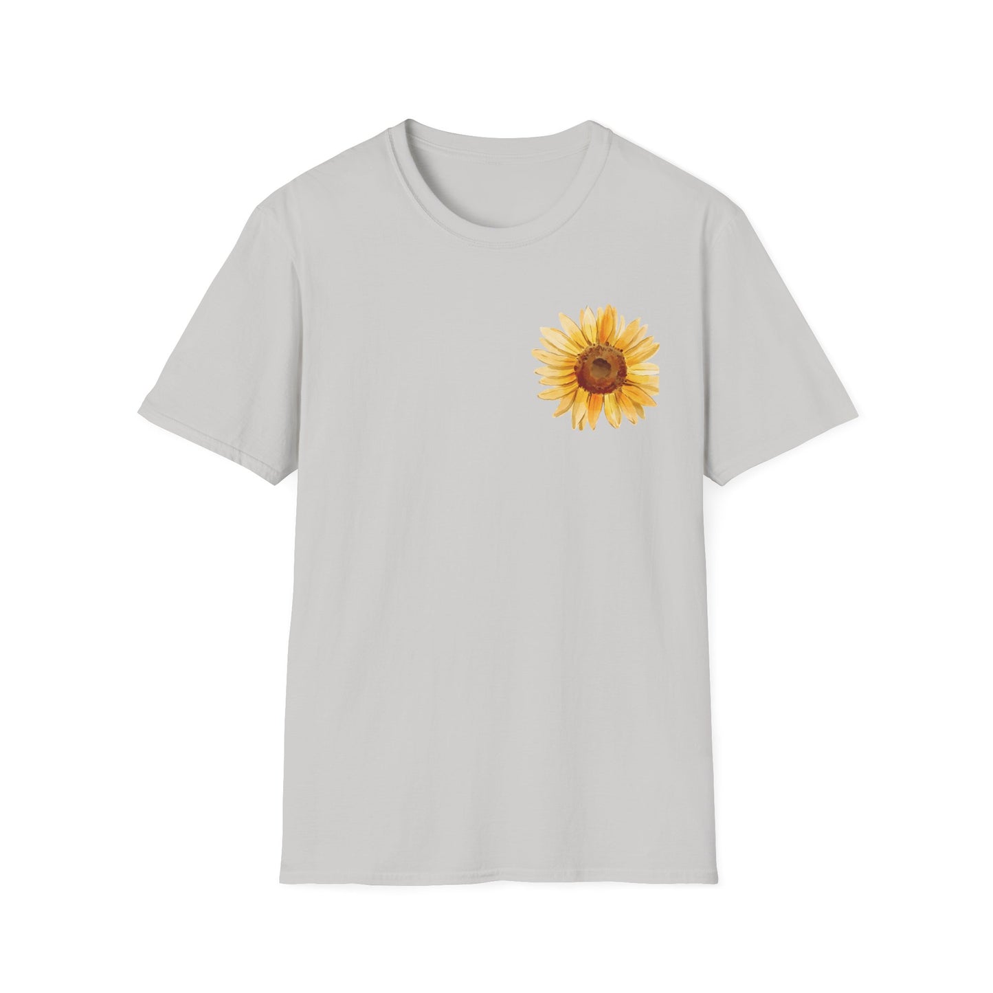 Sunflower Bloom Unisex T-Shirt | Positive Vibes Apparel | Gift for Flower Lovers | Spring Style | Botanical Tee, Inspirational Shirt