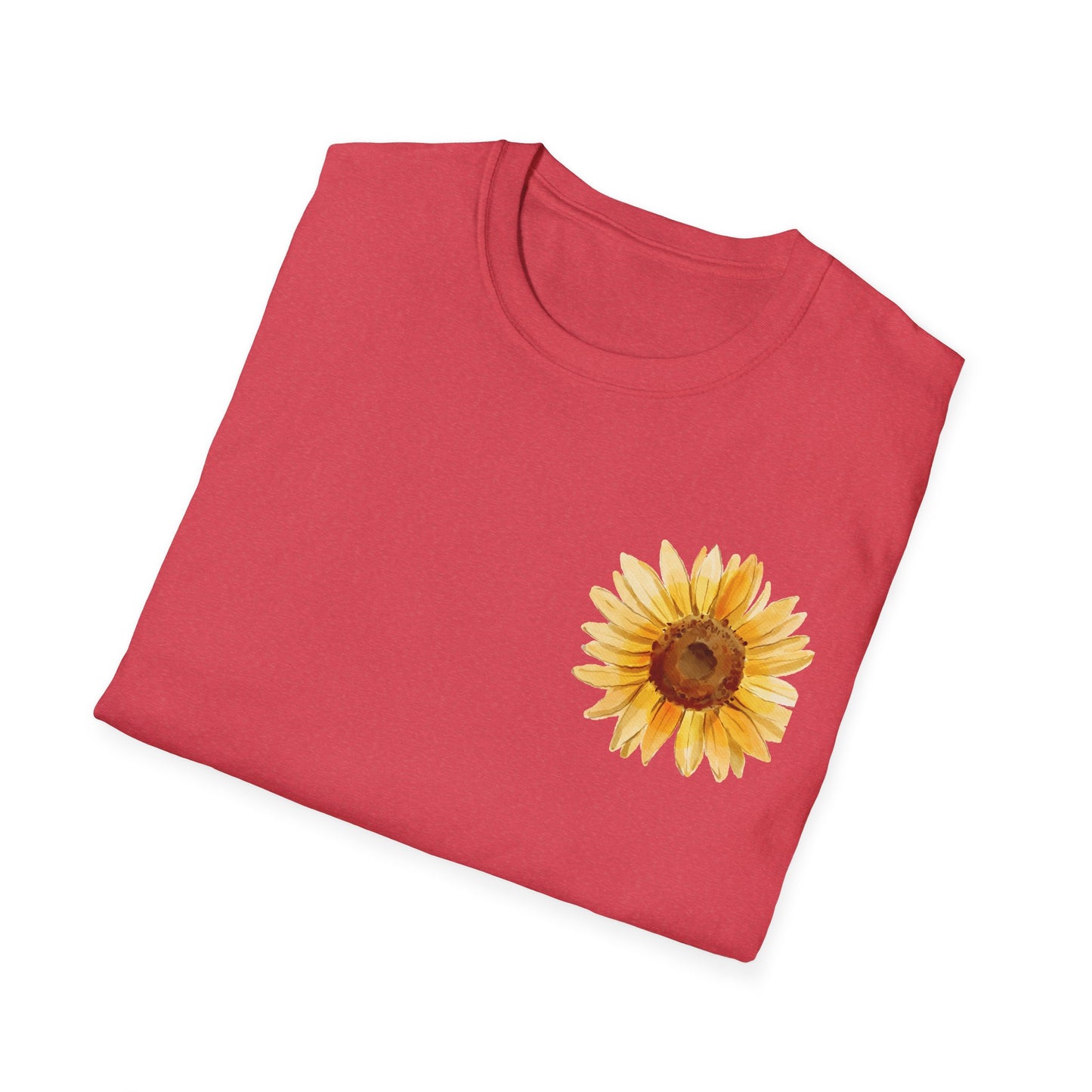 Sunflower Bloom Unisex T-Shirt | Positive Vibes Apparel | Gift for Flower Lovers | Spring Style | Botanical Tee, Inspirational Shirt