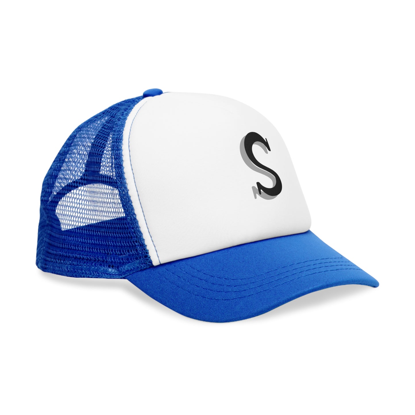 Stylish Mesh Cap with Custom Letter S, Trendy Adjustable Trucker Hat, Perfect Gift for Summer Adventures, Outdoor Activities, Casual Wear