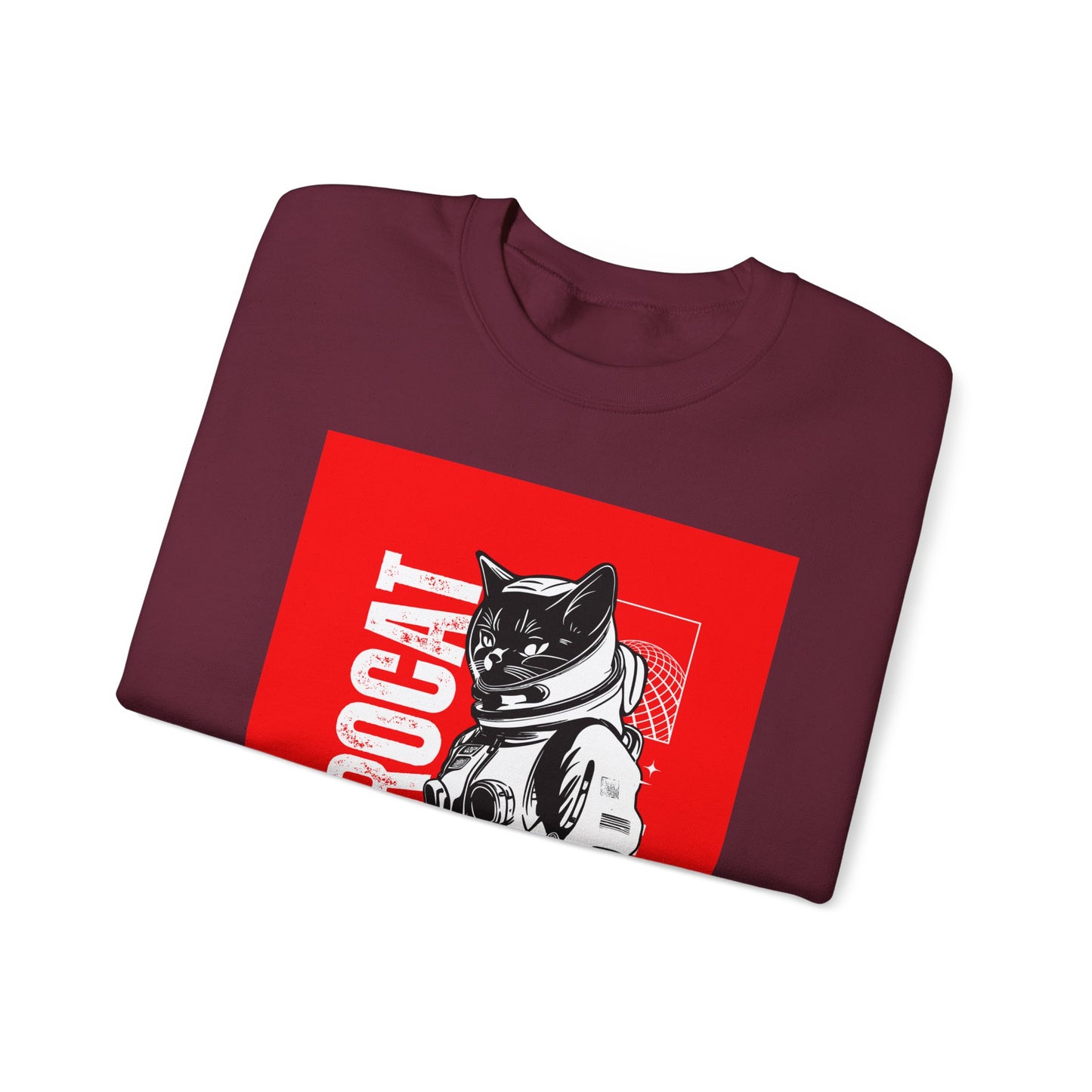 Galaxy Cat Crewneck Sweatshirt, Space Explorer Sweatshirt, Unisex Cat Sweatshirt, Astronaut Sweatshirt, Funny Pet Lover Gift