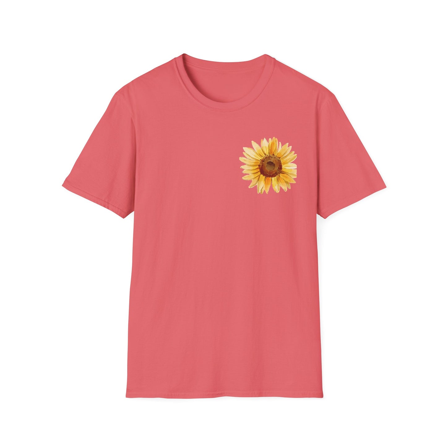 Sunflower Bloom Unisex T-Shirt | Positive Vibes Apparel | Gift for Flower Lovers | Spring Style | Botanical Tee, Inspirational Shirt