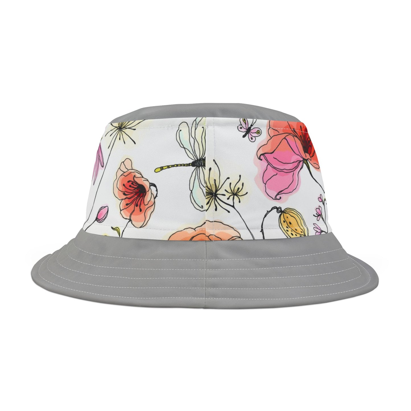 Fun AOP Bucket Hat for Summer Adventures, Stylish Sun Hat, Trendy Accessory, Great for Festivals, Vacation, and Everyday Wear