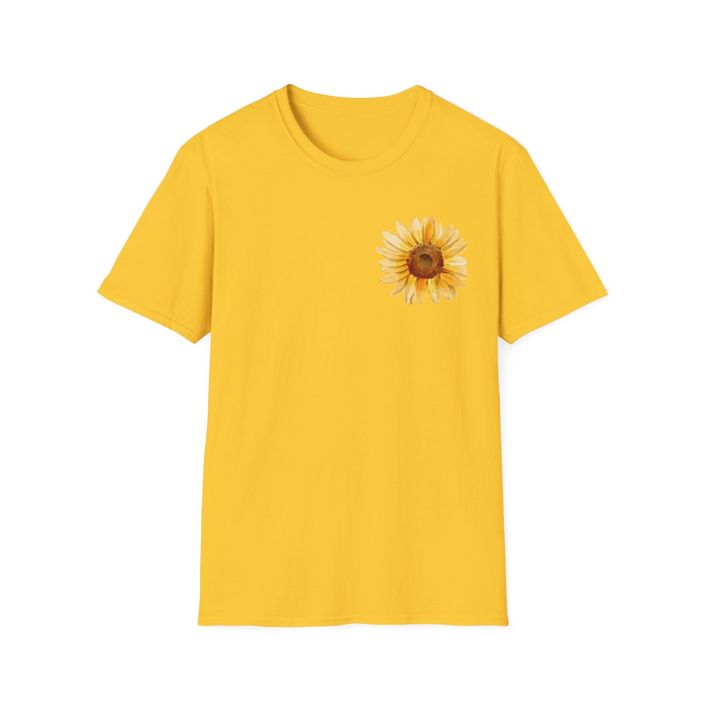 Sunflower Bloom Unisex T-Shirt | Positive Vibes Apparel | Gift for Flower Lovers | Spring Style | Botanical Tee, Inspirational Shirt