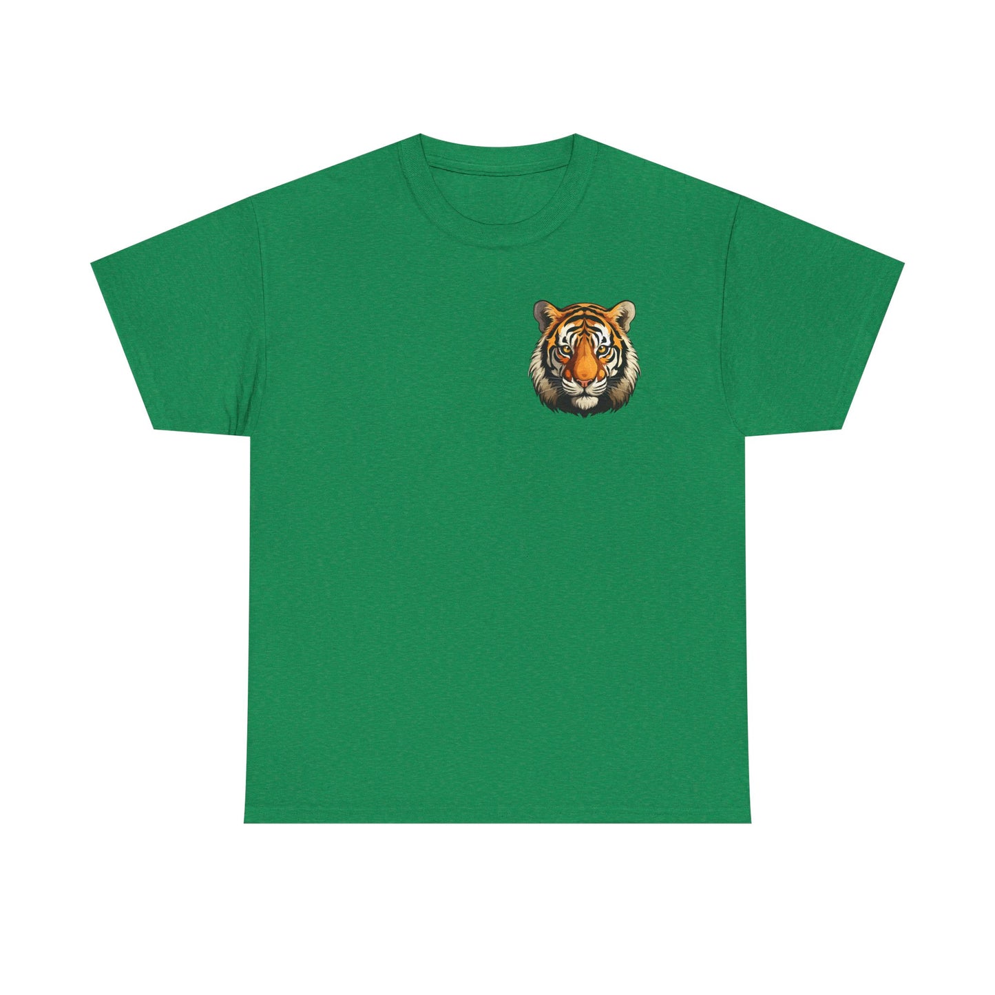 Fierce Tiger Graphic Tee, Unisex Cotton T-Shirt, Animal Lover Shirt, Wildlife Tee, Nature Enthusiast Gift