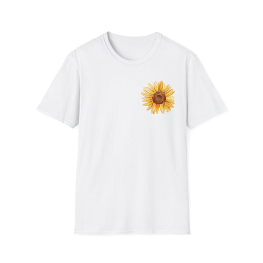 Sunflower Bloom Unisex T-Shirt | Positive Vibes Apparel | Gift for Flower Lovers | Spring Style | Botanical Tee, Inspirational Shirt
